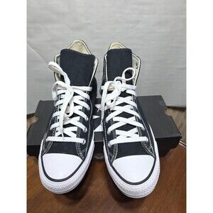 Converse Chuck Taylor All Star Hi Black White Canvas High Top Shoes Mens 9